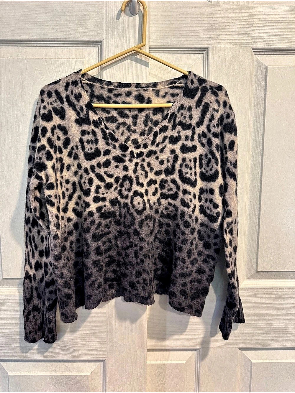 Leopard Print Long Sleeve Sweater